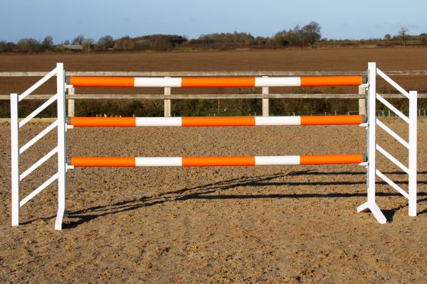 Two Colour Plastic Jump Poles - Jump 2 It Horse Jumps