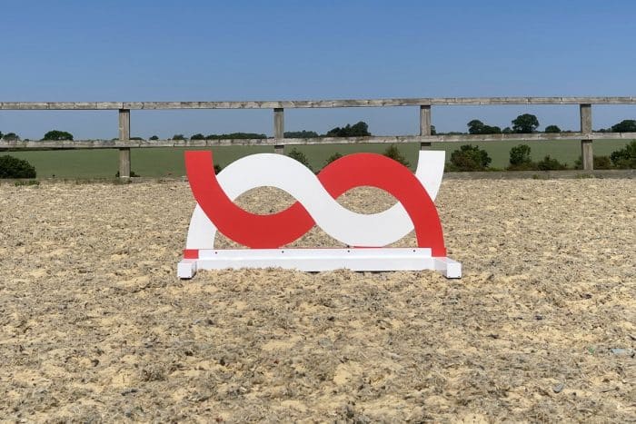 Red and White Show Jump Filler